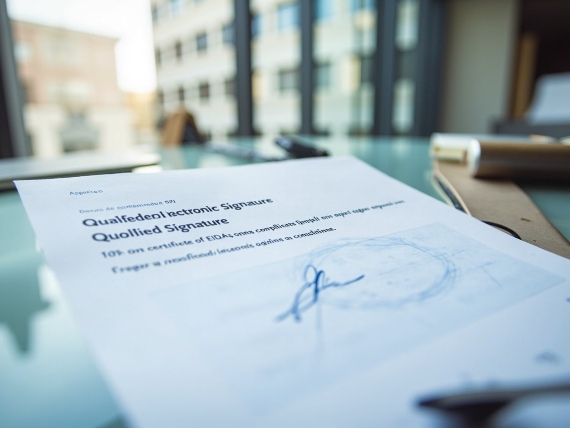 Qualified Electronic Signature QES with EU eIDAS compliance certificate