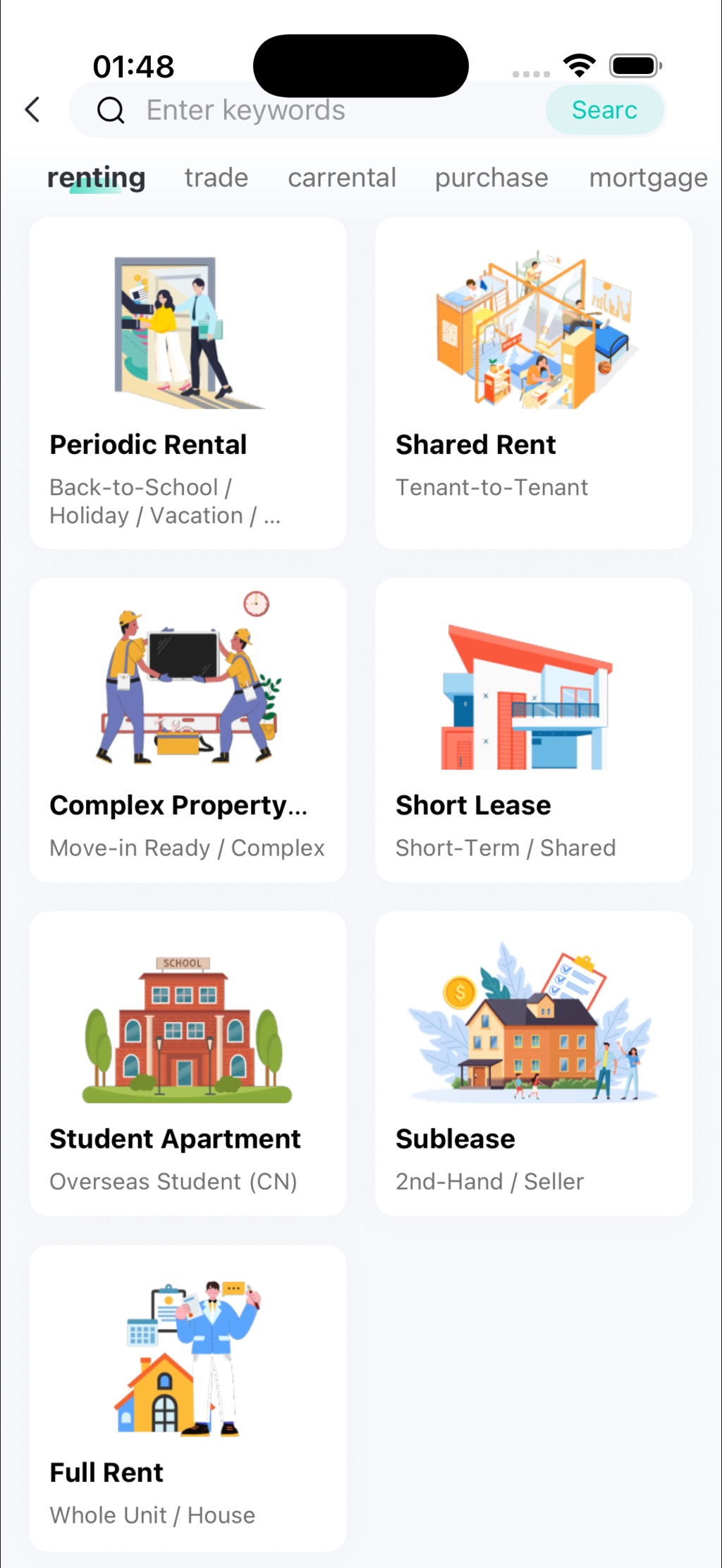 ABSign template library with rental categories